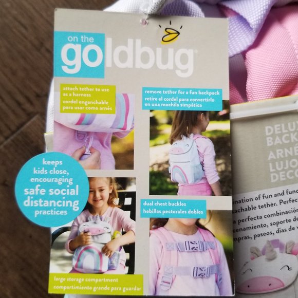 Goldbug Deluxe Character Backpack Harness (Unicorn) - Picture 6 of 7